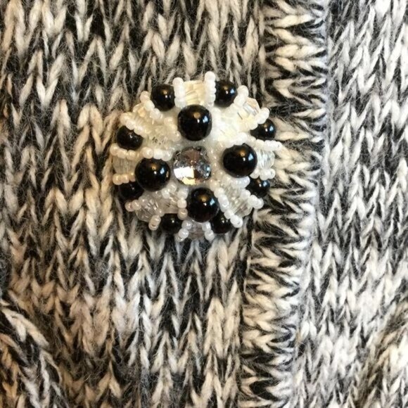 BCBGMaxazria womens cardigan sweater chunky button front - Picture 3 of 9